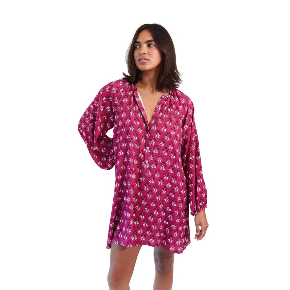 NEW CITRINE kate mini dress in block floral dark